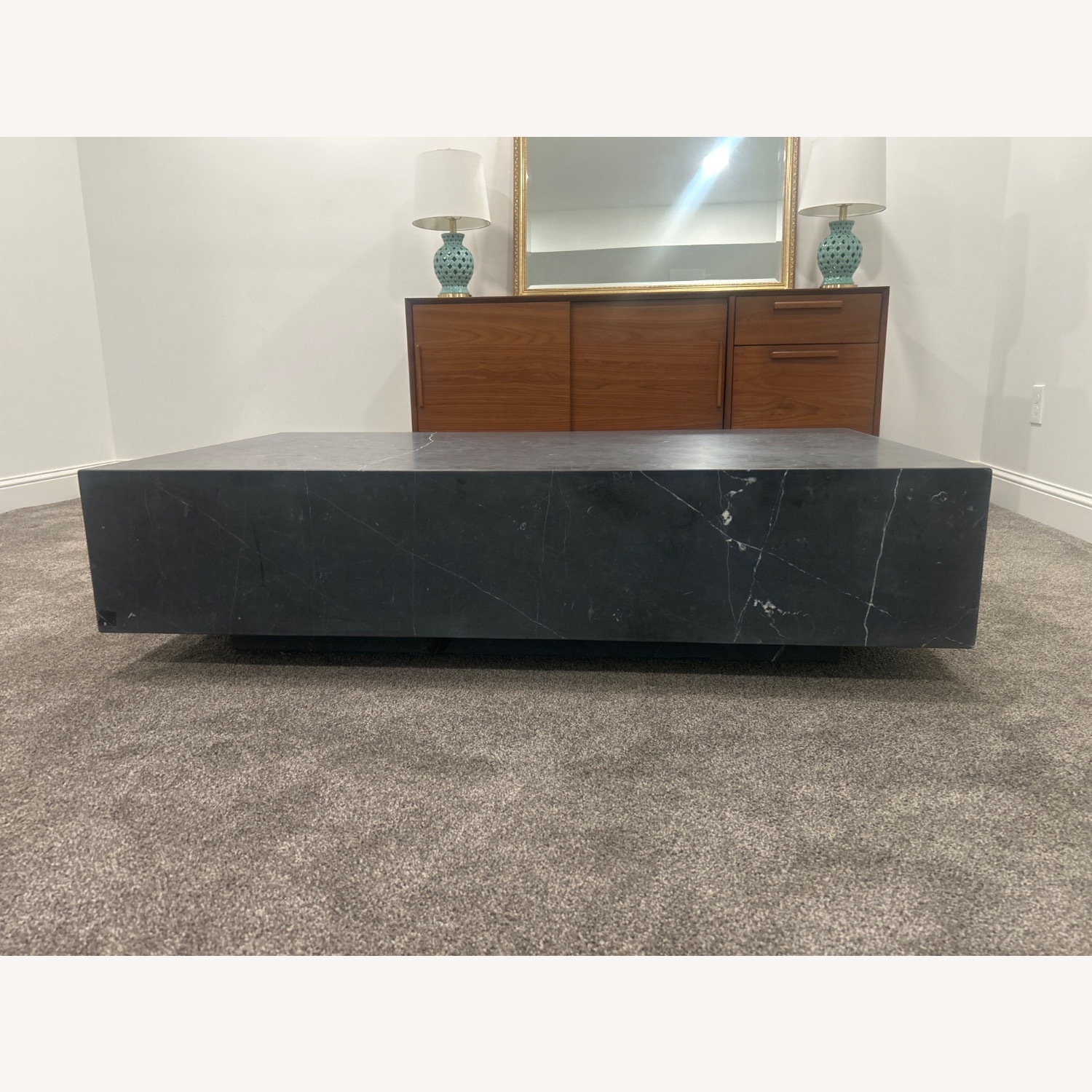 Restoration Hardware Marble Plinth Coffee Table  - image-3