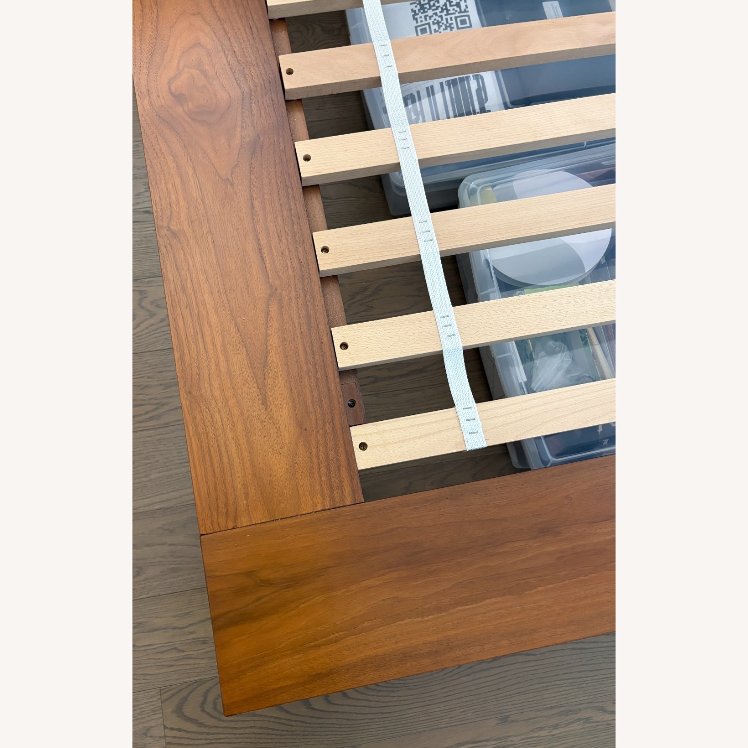 West Elm Dark Brown Wood Full Bed - image-5