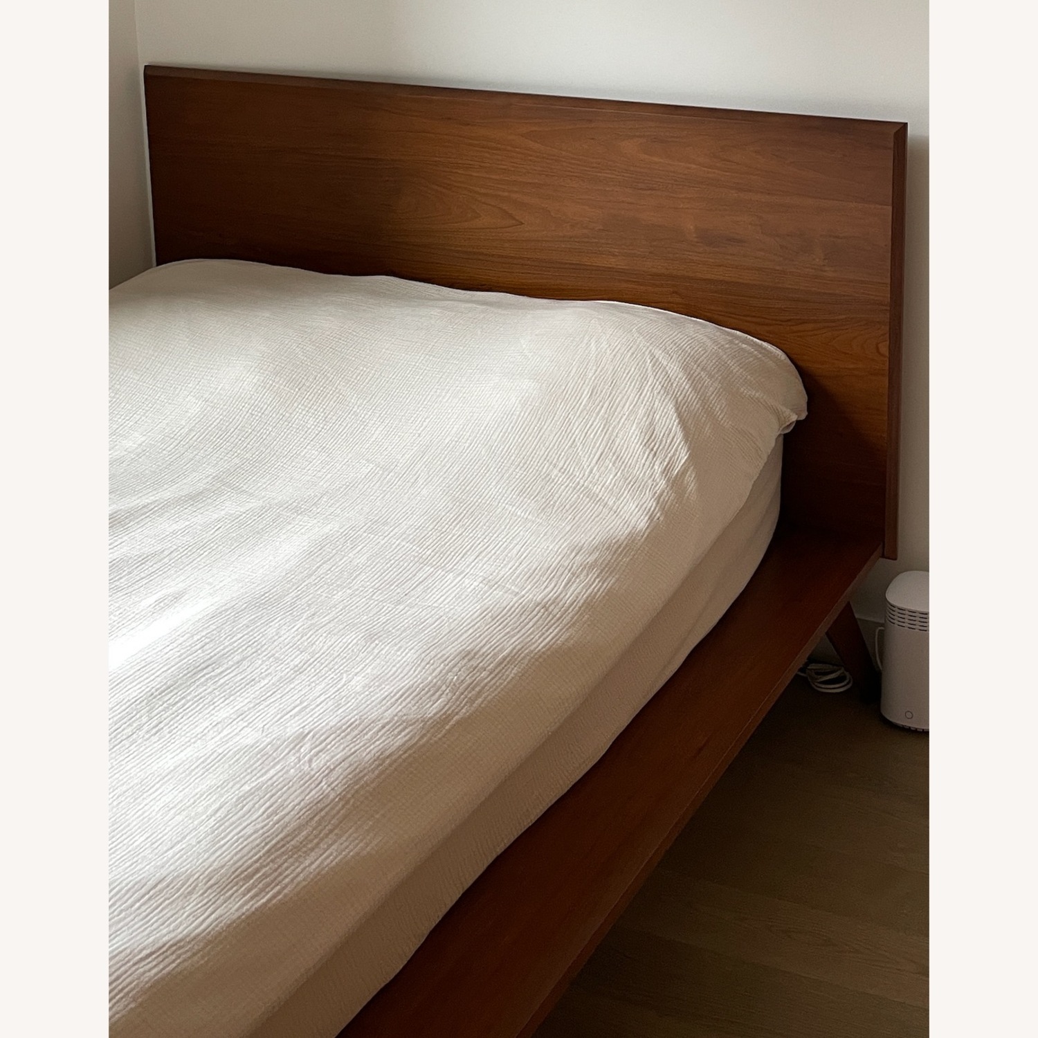 West Elm Dark Brown Wood Full Bed - image-2