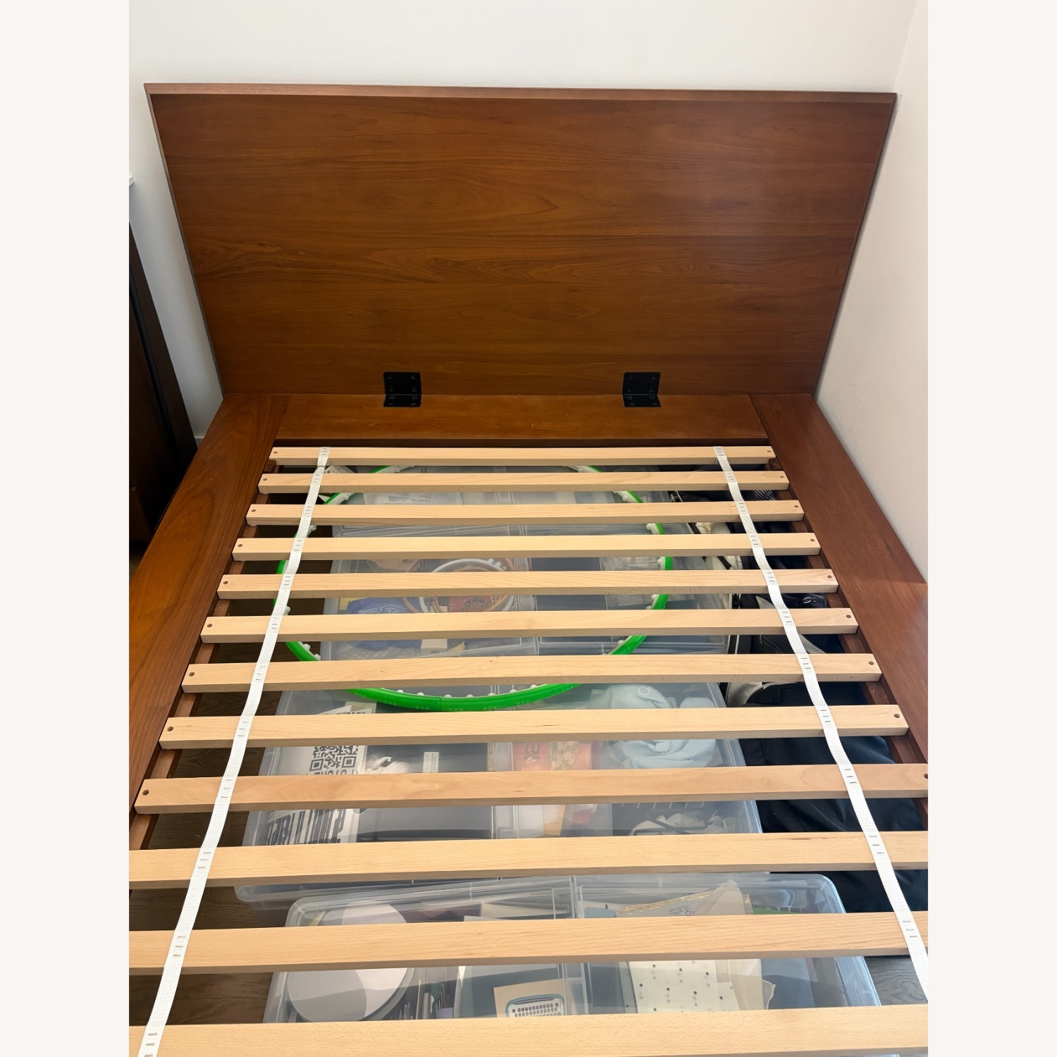 West Elm Dark Brown Wood Full Bed - image-4
