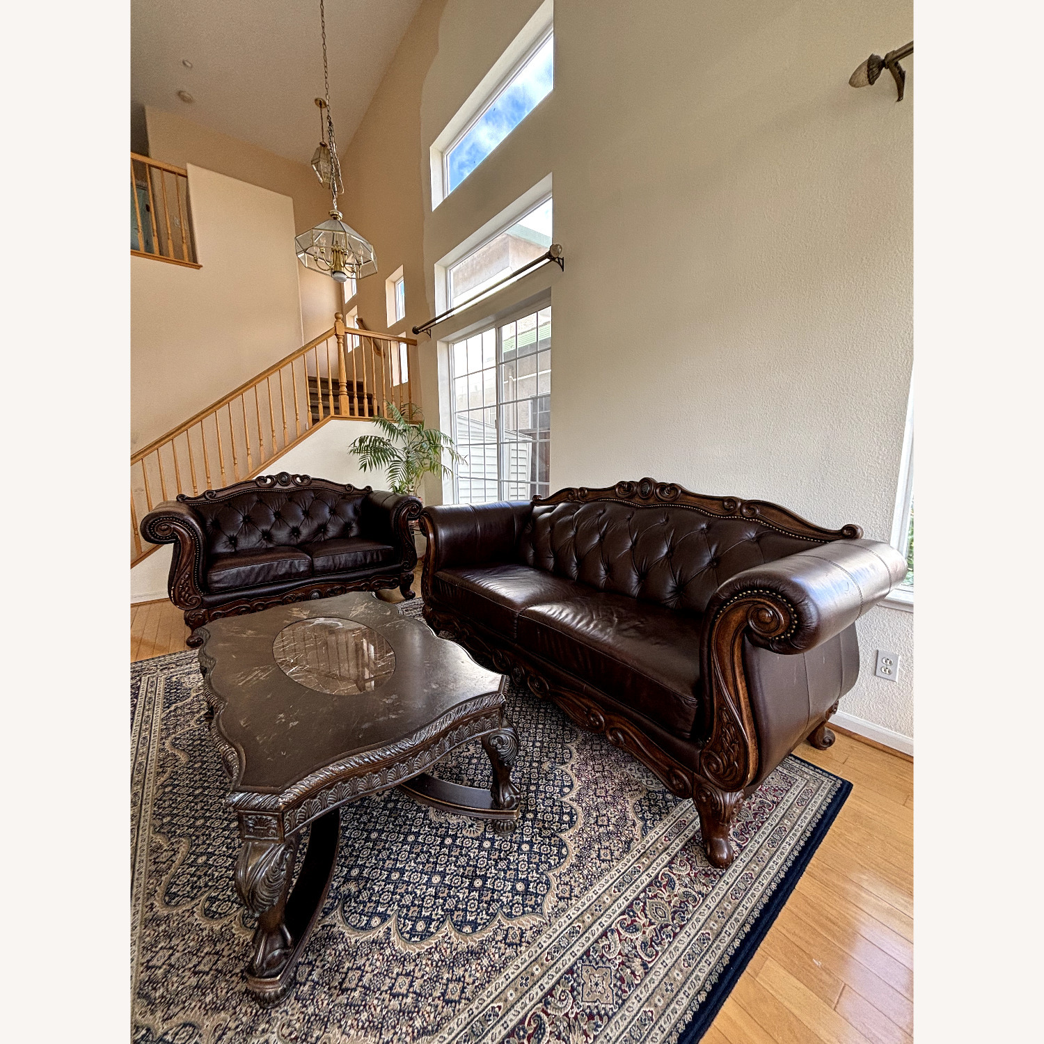 Ashley Millenium "North Shore" Leather Sofa - image-4