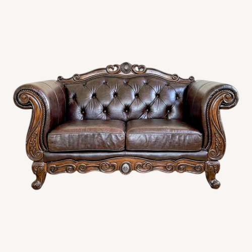 Used Ashley Millenium "North Shore" Leather Sofa for sale on AptDeco