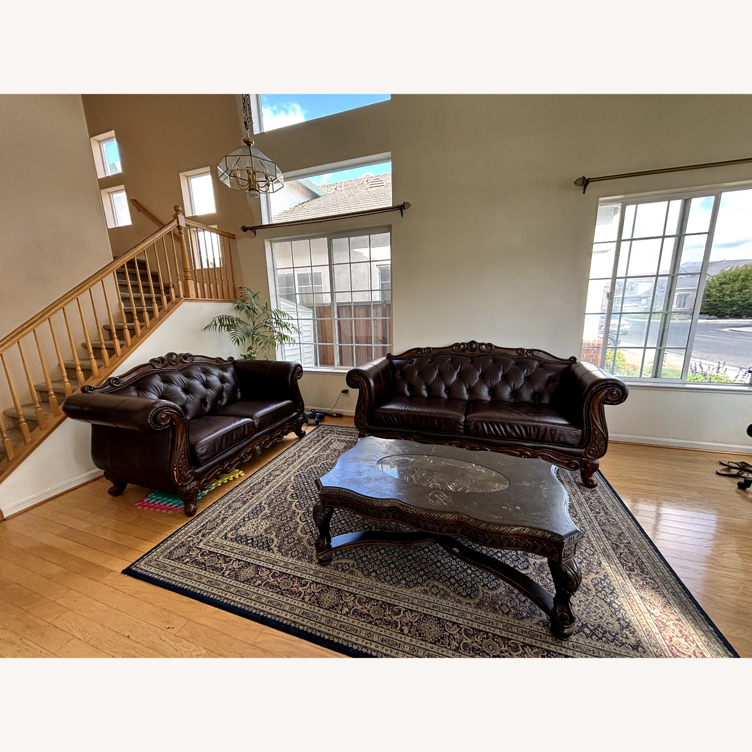 Ashley Millenium "North Shore" Leather Sofa - image-1