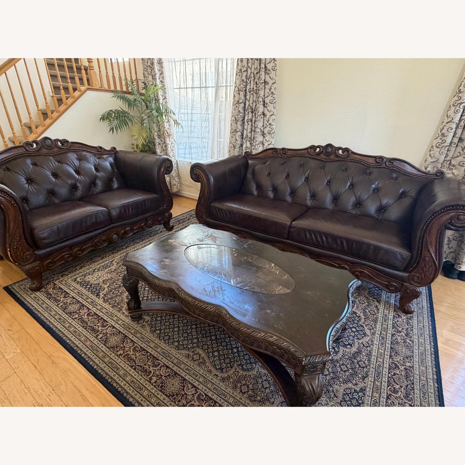 Ashley Millenium "North Shore" Leather Sofa - image-0