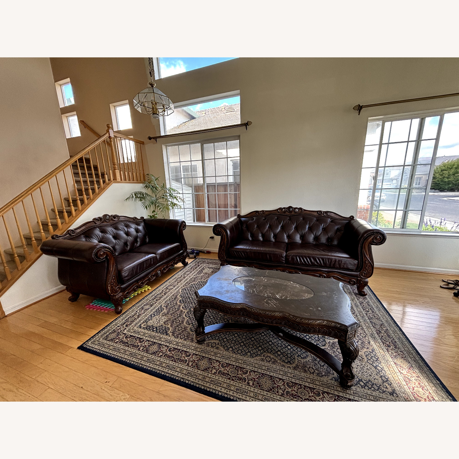 Ashley Millenium "North Shore" Leather Sofa - image-3