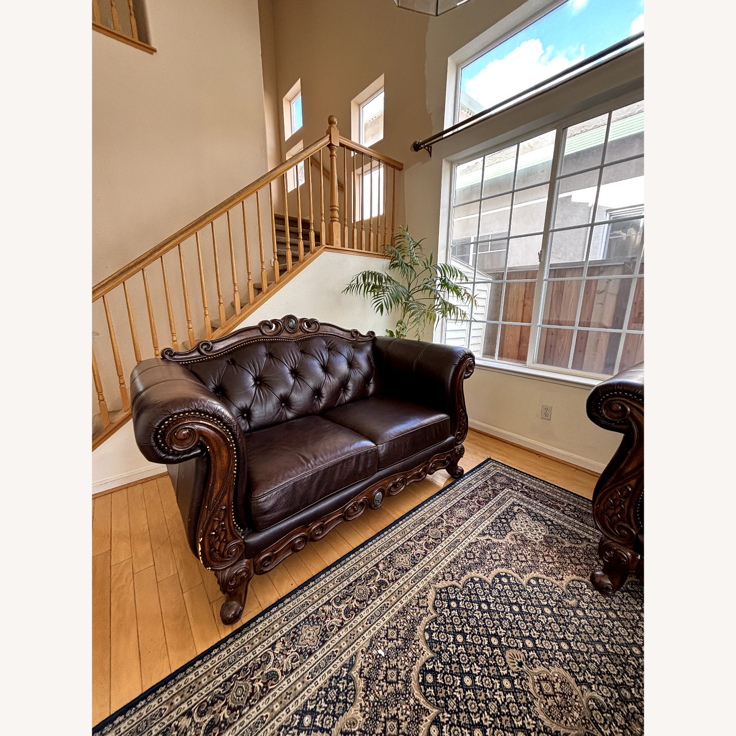 Ashley Millenium "North Shore" Leather Sofa - image-2