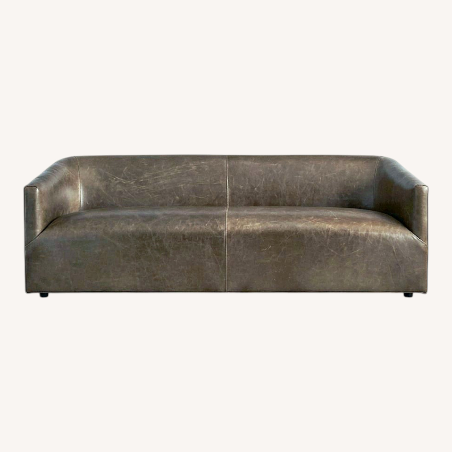 Arhaus Dark Brown Leather 2 Piece Sectional - image-0