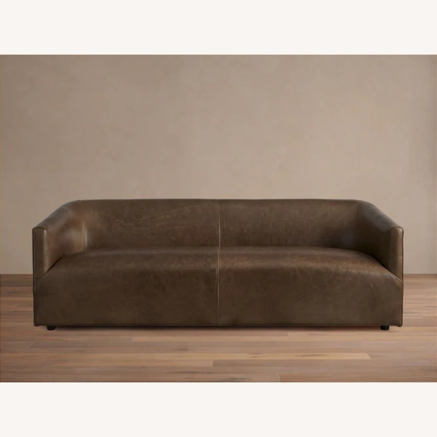Arhaus Dark Brown Leather 2 Piece Sectional - image-4
