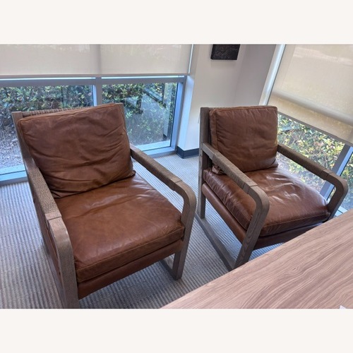Used Restoration Hardware Dark Brown Accent Chairs for sale on AptDeco