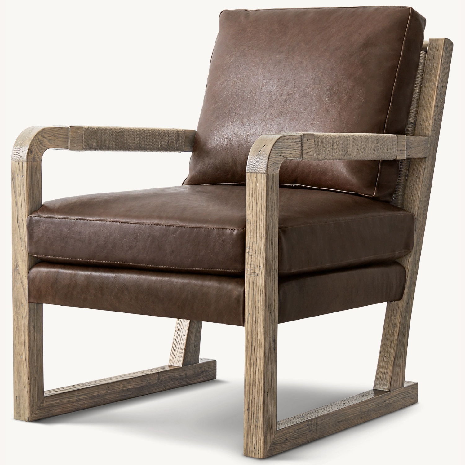 Restoration Hardware Dark Brown Accent Chairs - image-4