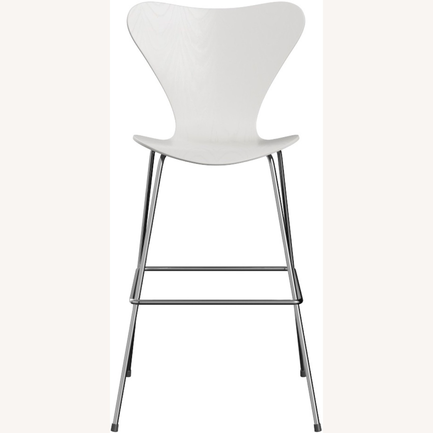 Fritz Hansen White Metal Stools - image-8