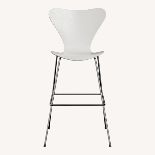 Used Fritz Hansen White Metal Stools for sale on AptDeco