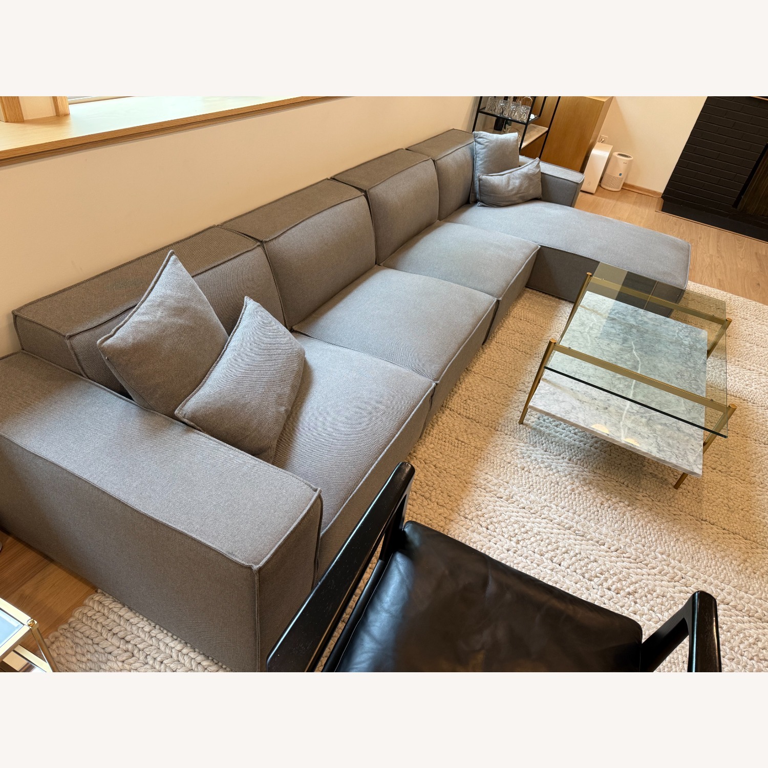 Rove Concepts Porter Light Gray 3+ Piece Sectional - image-8