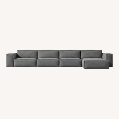 Used Rove Concepts Porter Light Gray 3+ Piece Sectional for sale on AptDeco