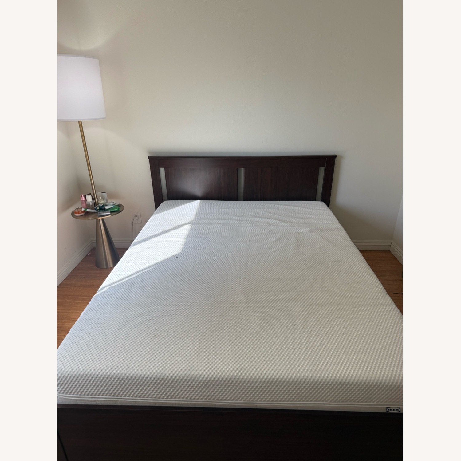 IKEA Songesand Dark Brown Wood Queen Bed - image-2