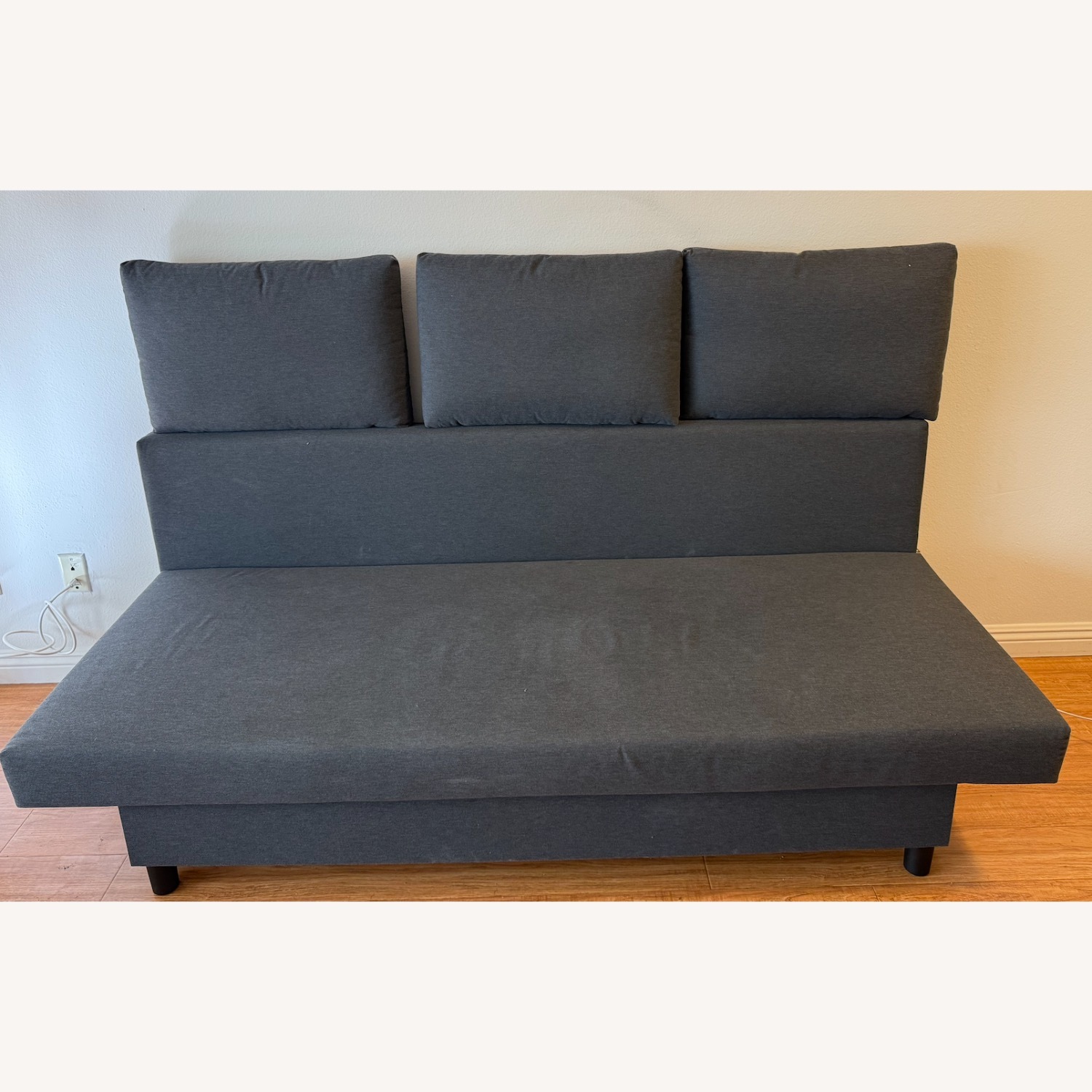 IKEA Dark Gray Fabric Sleeper Sofa - image-4