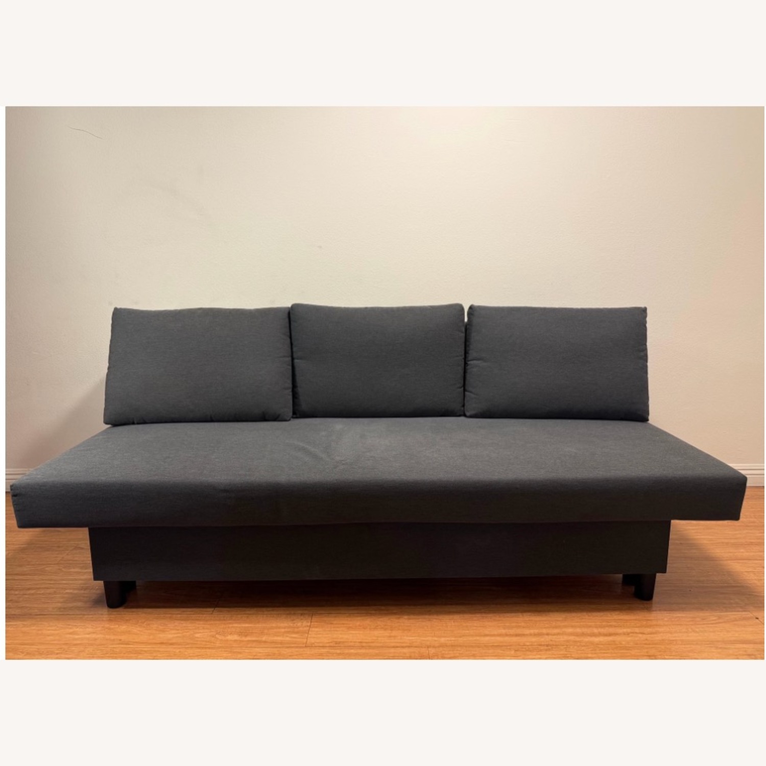 IKEA Dark Gray Fabric Sleeper Sofa - image-1