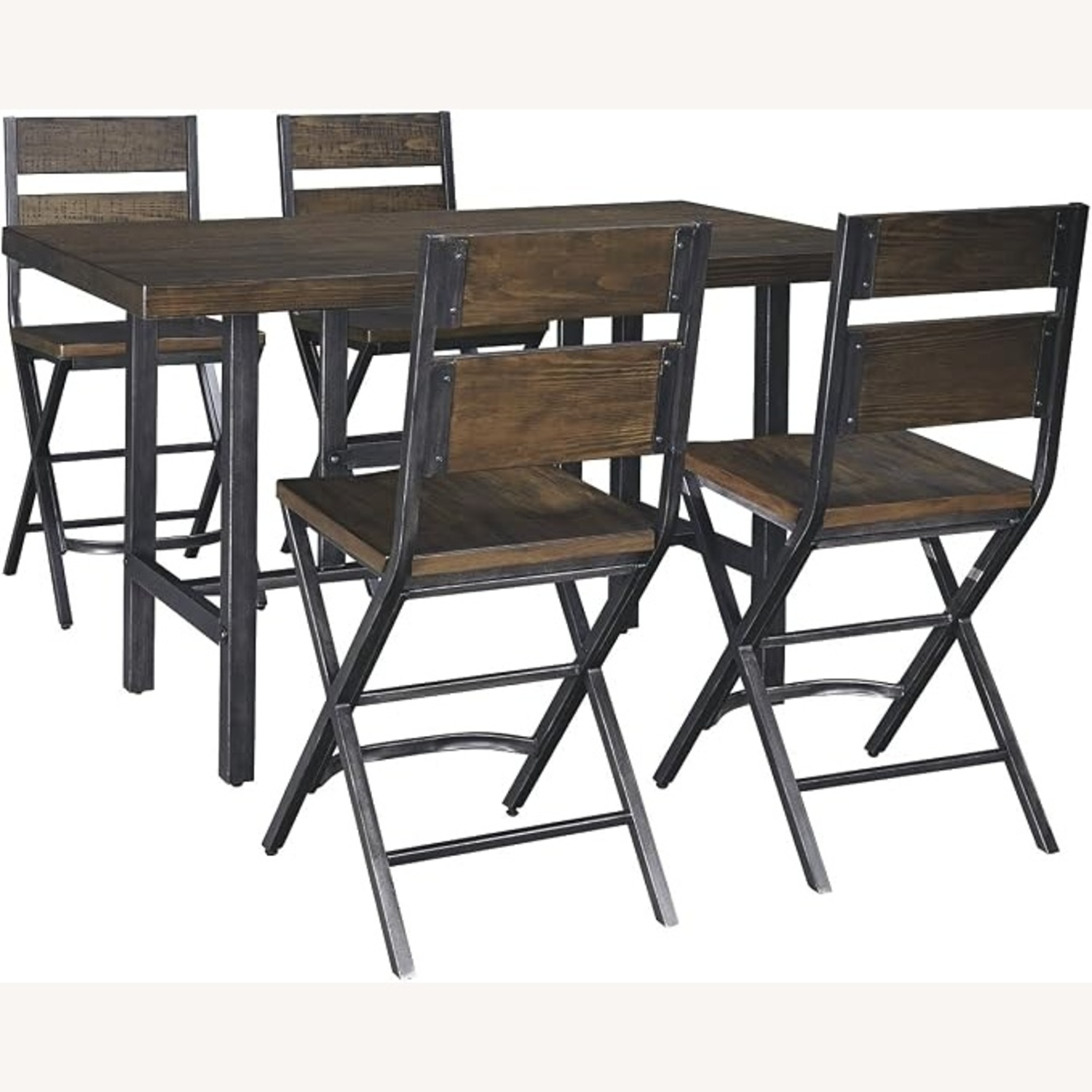 Ashley Furniture Kavari Dark Brown Wood Dining Set - image-5