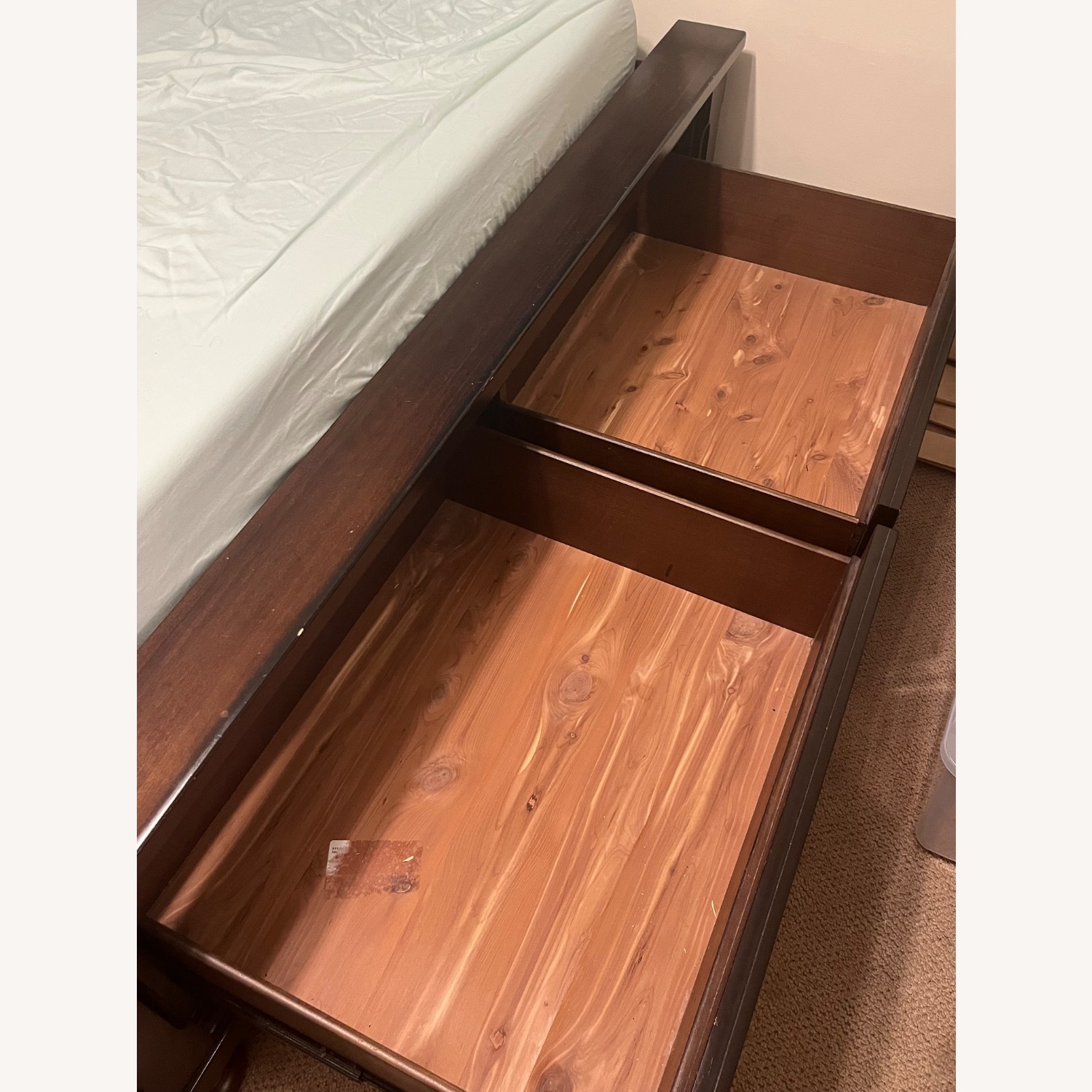 Jordan's Furniture Queen Storage Bed (Chestnut) - image-6