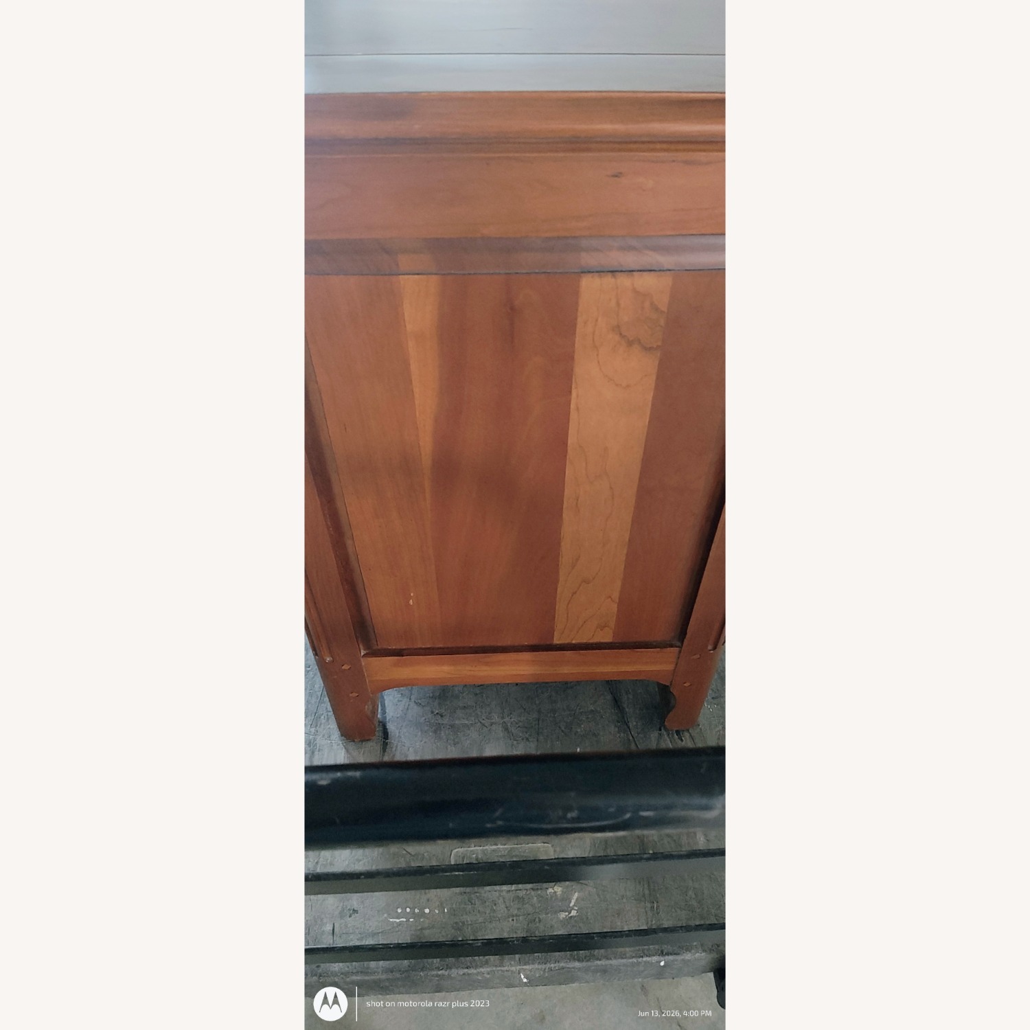 Vintage/Antique Dark Brown Wood Nightstands - image-7