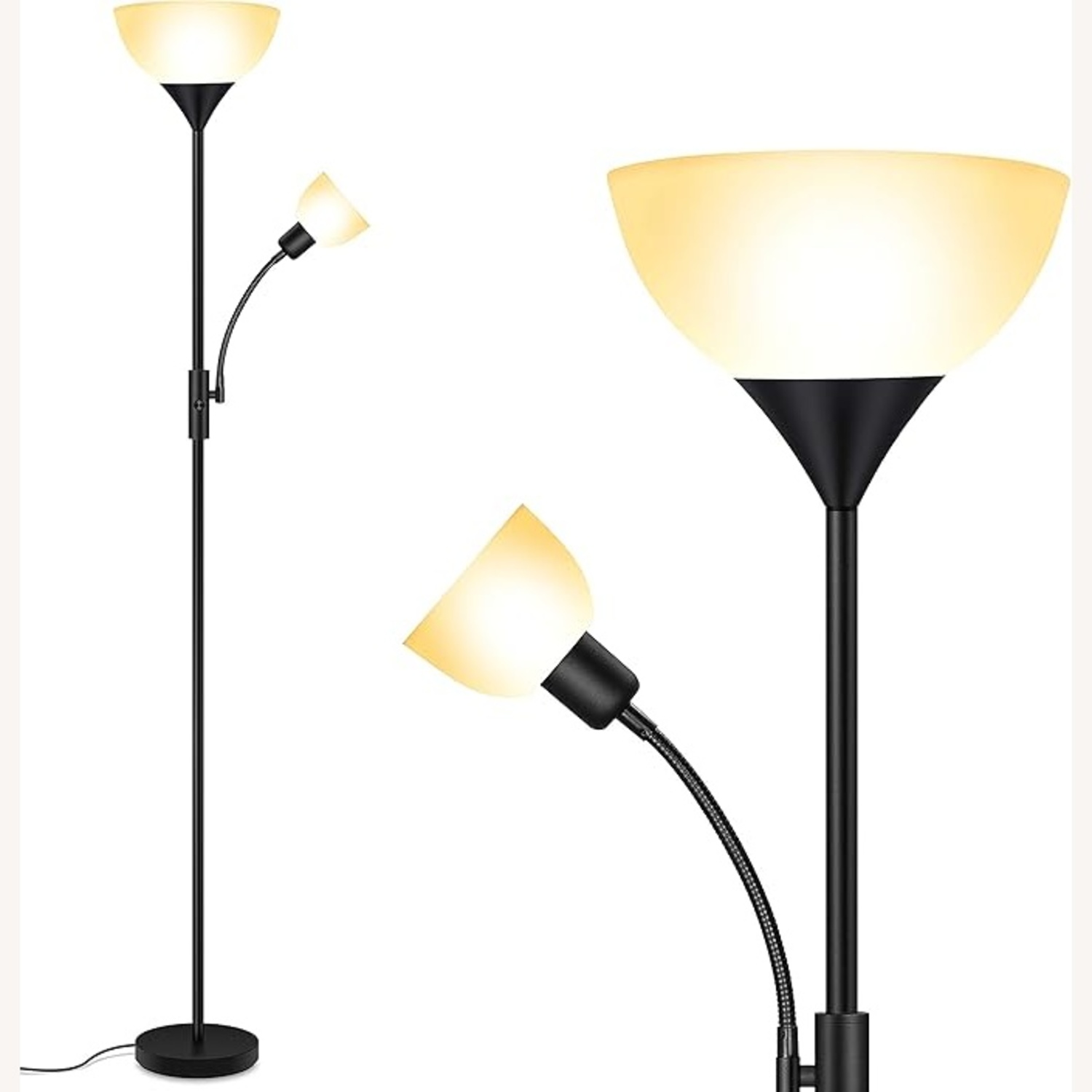 Amazon Black Plastic Floor Lamp - image-6