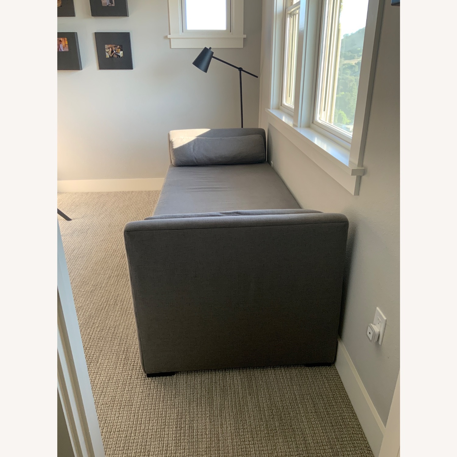 Pottery Barn Luna Light Gray Fabric Sleeper Sofa - image-3
