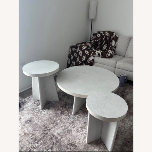 Used 3-Piece Concrete Style Table Set for sale on AptDeco