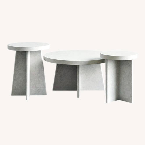 Used 3-Piece Concrete Style Table Set for sale on AptDeco