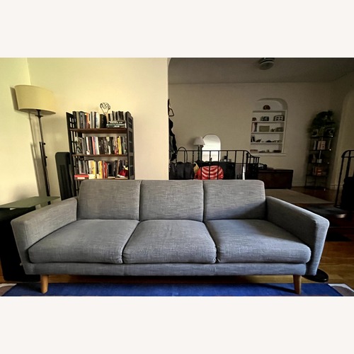 Used West Elm Oliver Dark Gray Fabric 3+ Seater Sofa for sale on AptDeco
