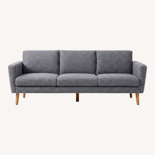 Used West Elm Oliver Dark Gray Fabric 3+ Seater Sofa for sale on AptDeco