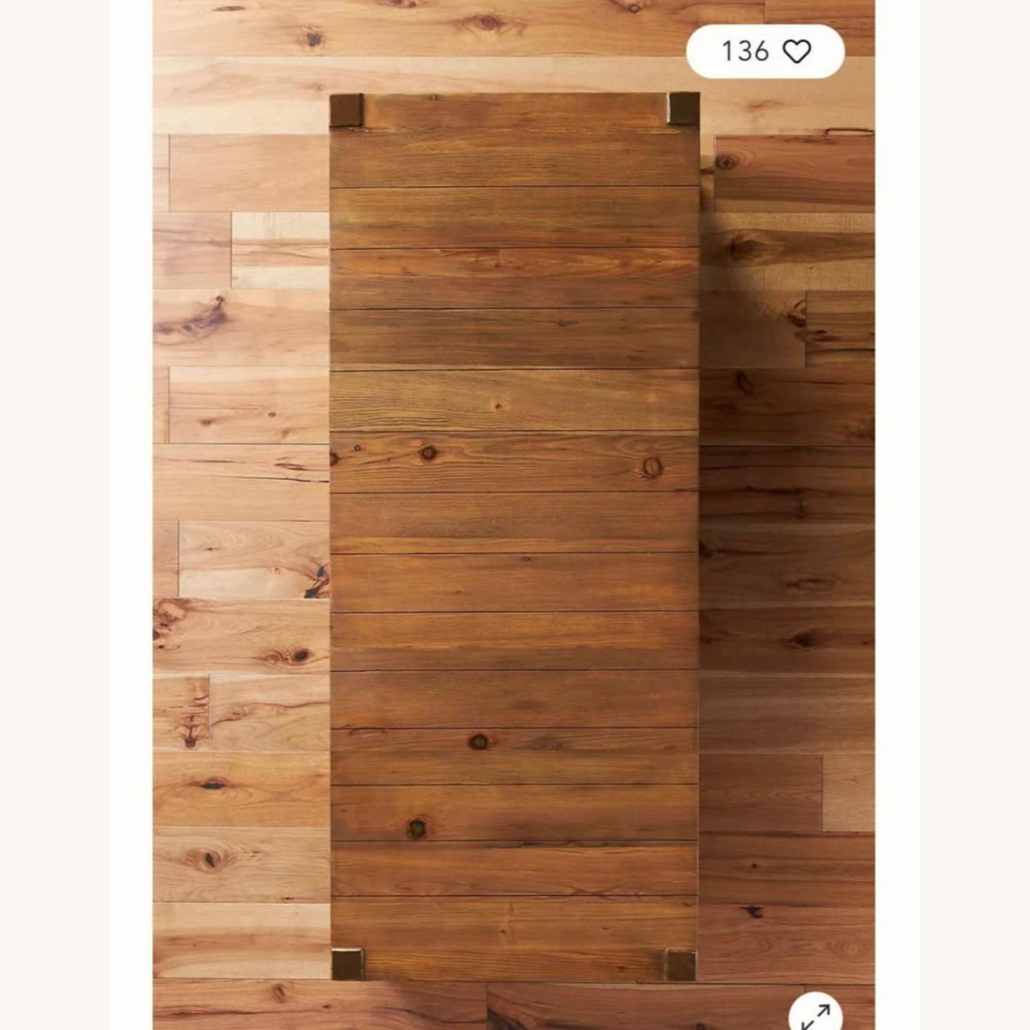 Anthropologie Light Brown Wood Coffee Table - image-5