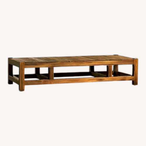 Used Anthropologie Light Brown Wood Coffee Table for sale on AptDeco