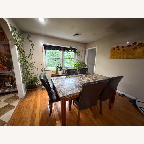 Used Elegant Dining Table Set – Seats 6 for sale on AptDeco