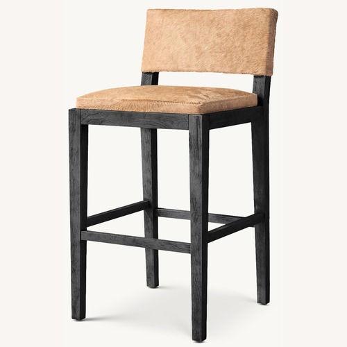 Used Restoration Hardware Saddle Hair-on-Hide Counter Stools Set of 5  for sale on AptDeco