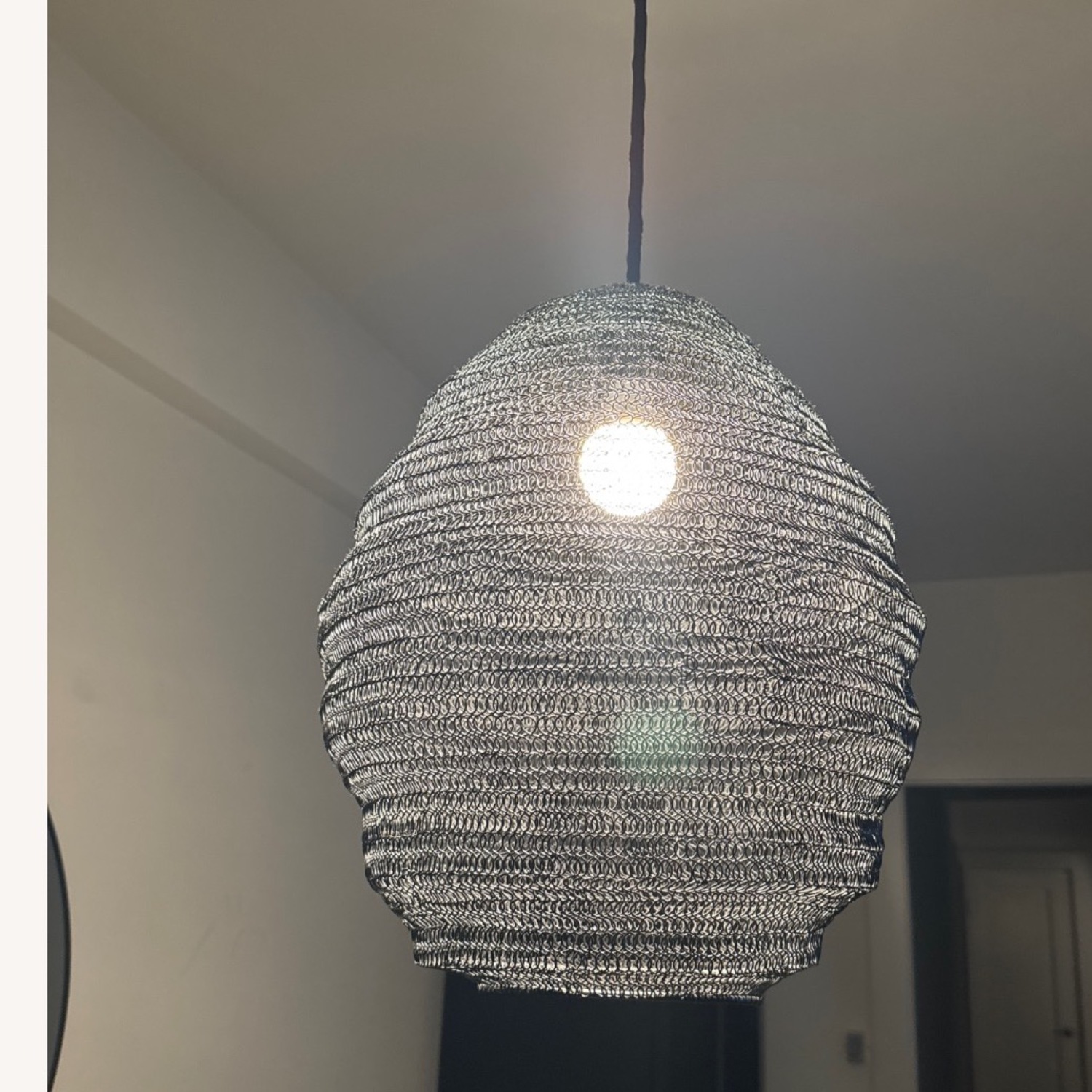 CB2 Black Metal Ceiling Lamp - image-3