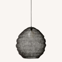 CB2 Black Metal Ceiling Lamp