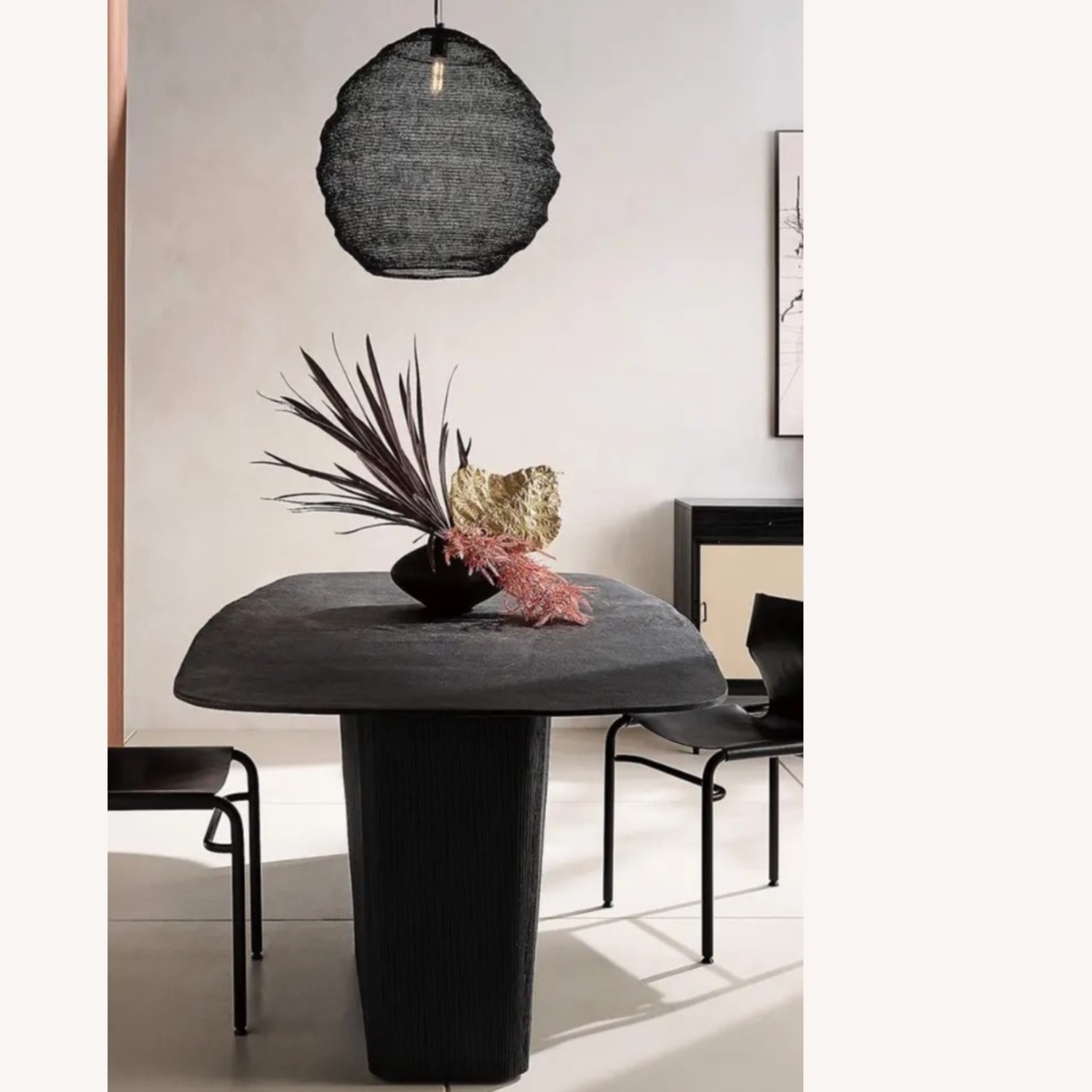 CB2 Black Metal Ceiling Lamp - image-2