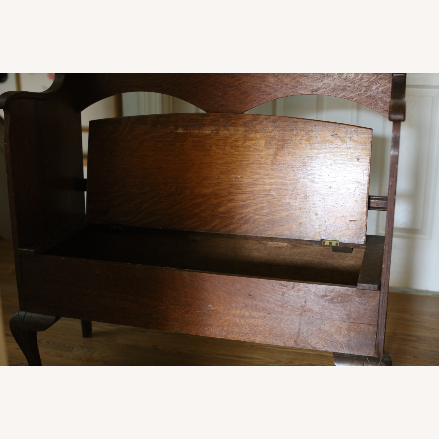 Antique Oak Storage Bench (Not Seating) - image-4