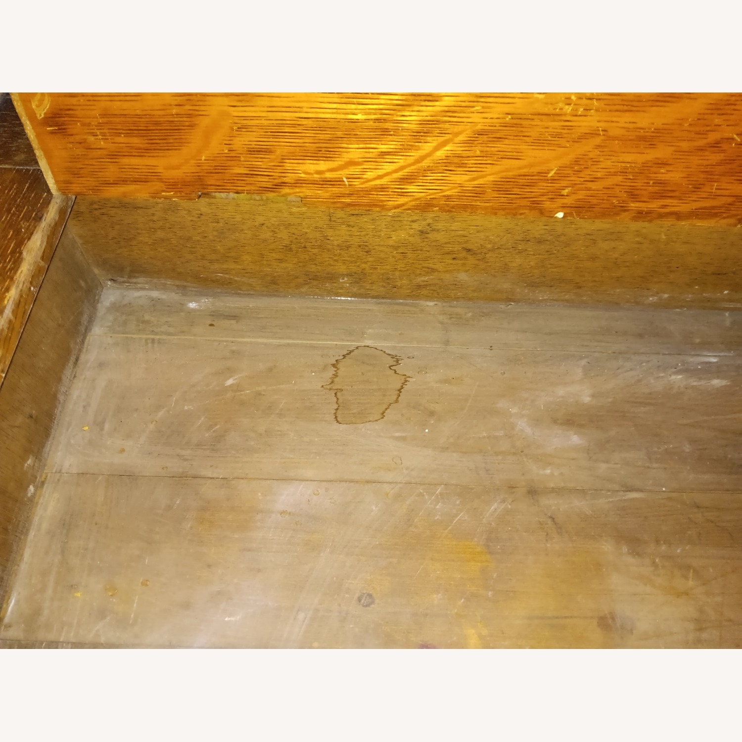 Antique Oak Storage Bench (Not Seating) - image-13