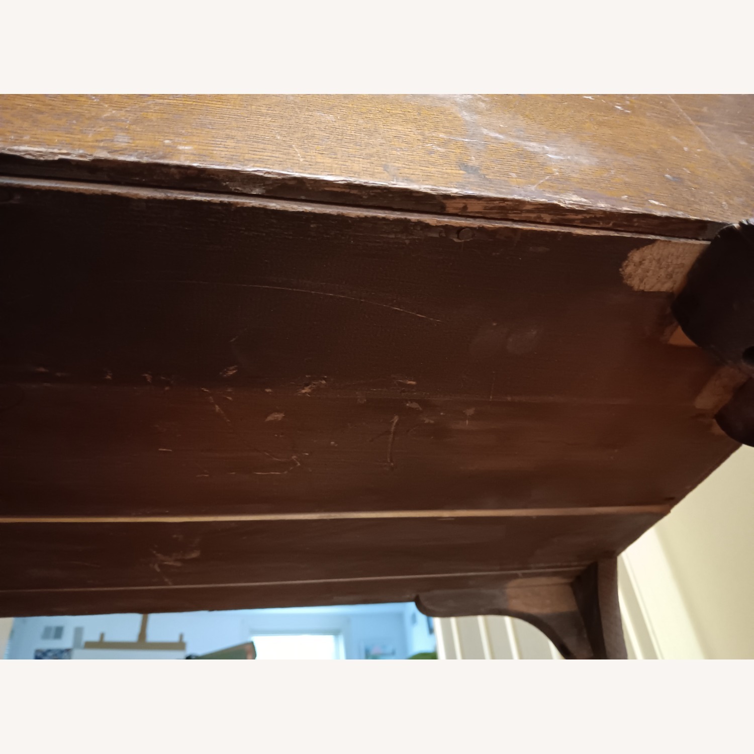 Antique Oak Storage Bench (Not Seating) - image-18