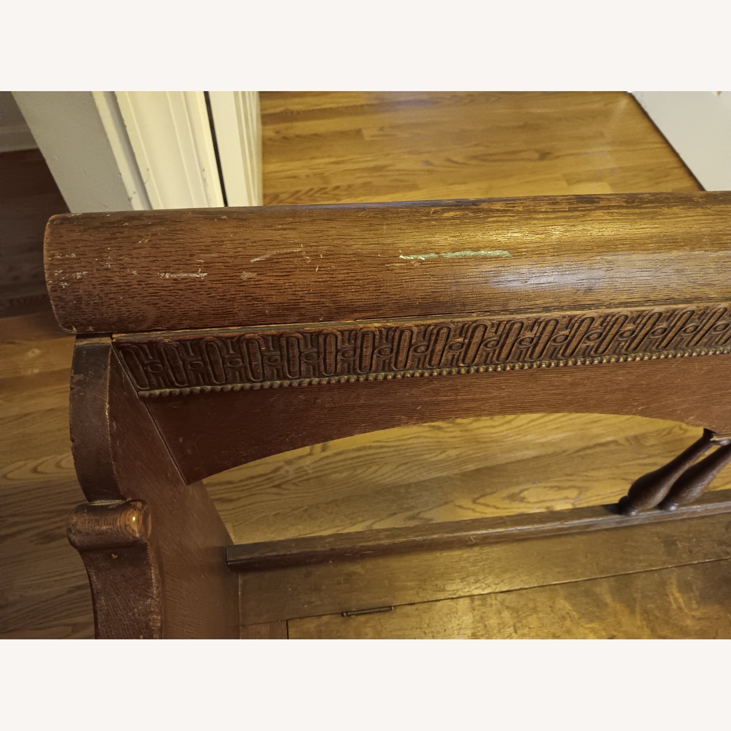 Antique Oak Storage Bench (Not Seating) - image-15