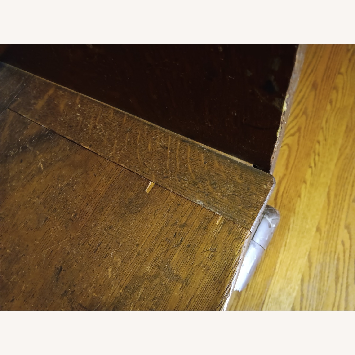 Antique Oak Storage Bench (Not Seating) - image-14