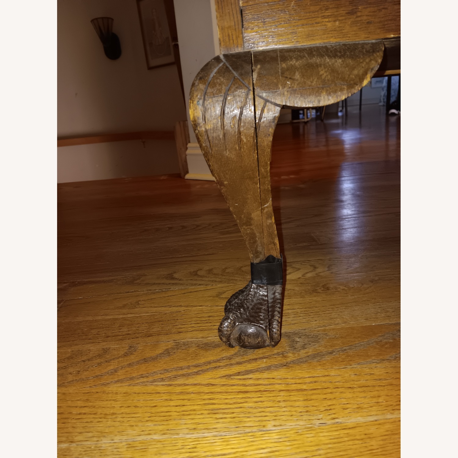 Antique Oak Storage Bench (Not Seating) - image-6