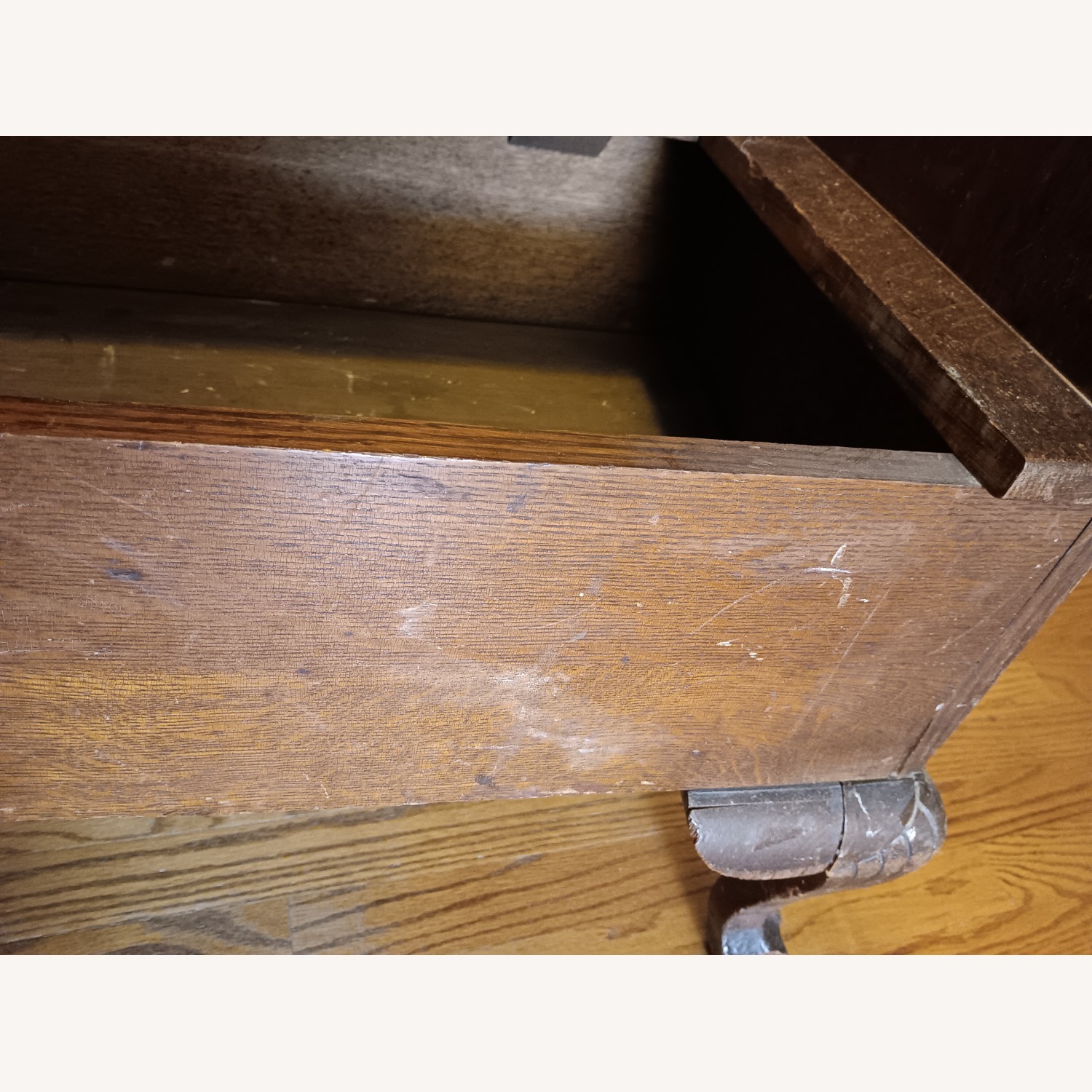 Antique Oak Storage Bench (Not Seating) - image-19