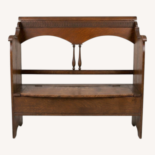Used Antique Oak Storage Bench (Not Seating) for sale on AptDeco