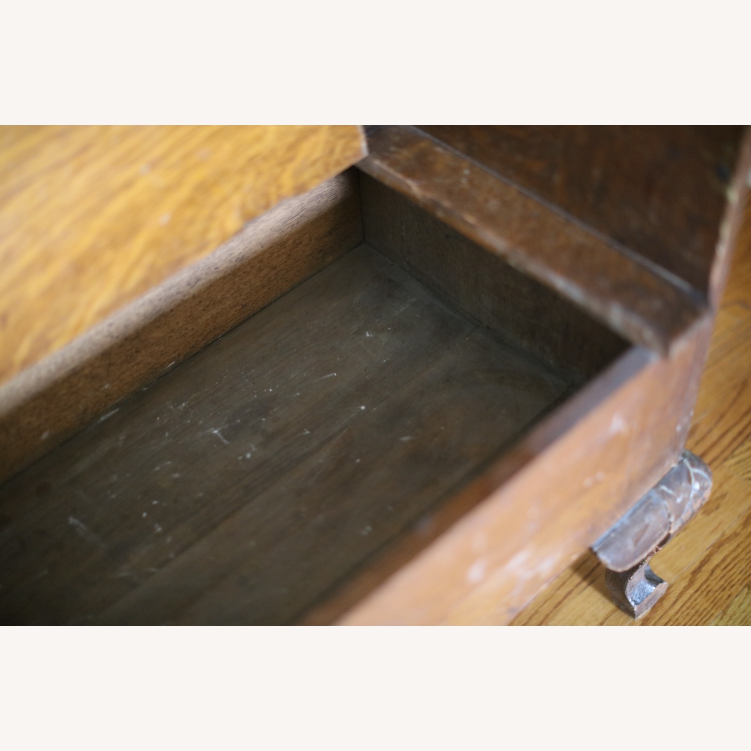 Antique Oak Storage Bench (Not Seating) - image-5
