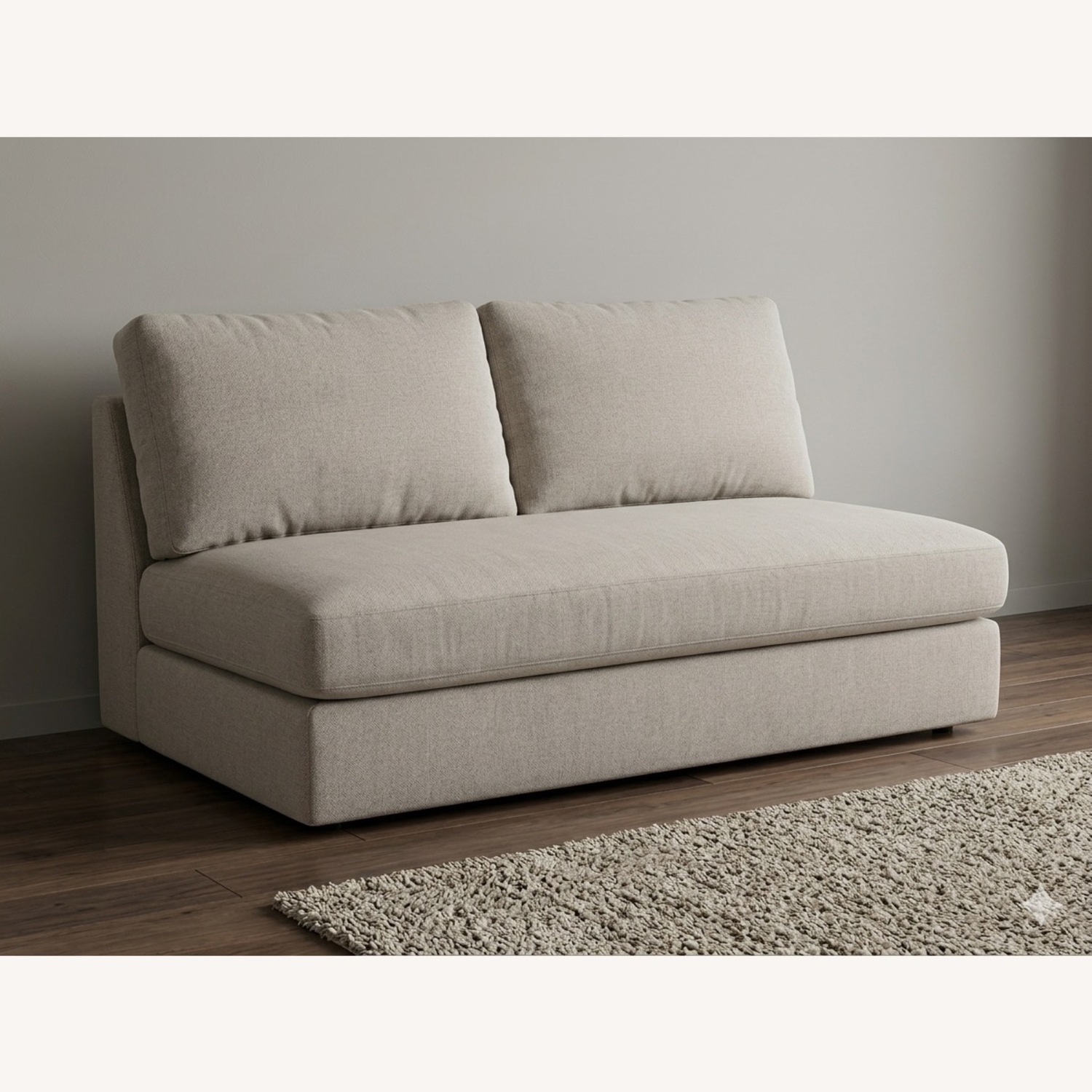 West Elm Natural 2 Seater Sofa - image-1