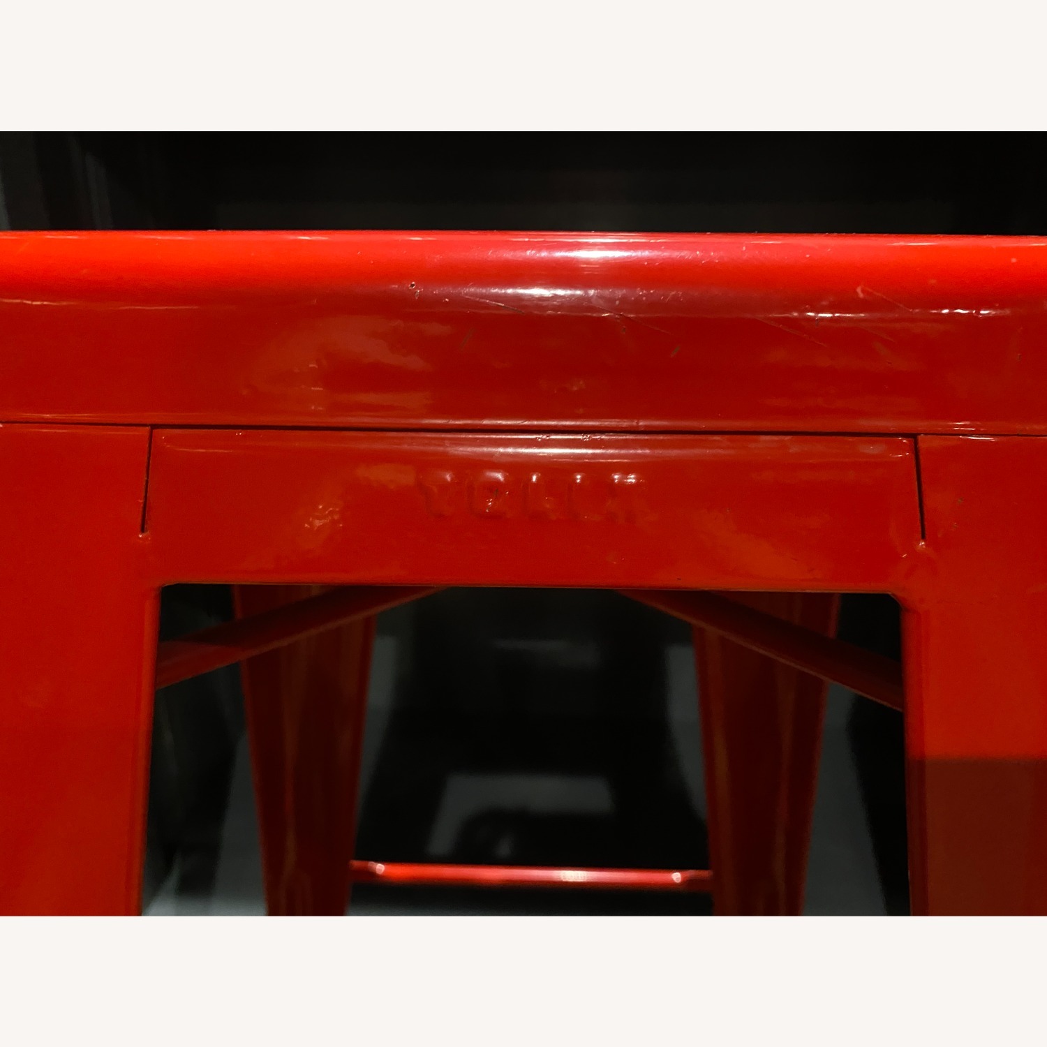 Tolix Marias Red Metal Stools - image-2