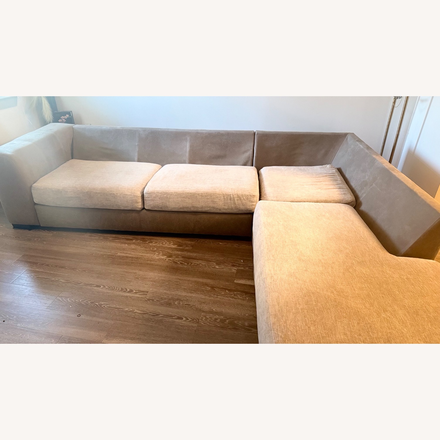 Rooms To Go Natural 2 Piece Sectional - image-9