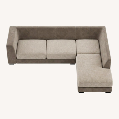 Used Rooms To Go Natural 2 Piece Sectional for sale on AptDeco